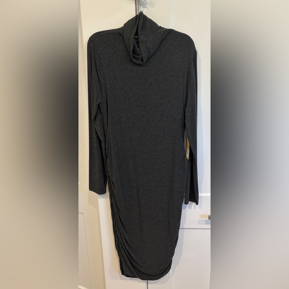 Halogen Ruched Turtleneck Long Sleeve Dress. Size XL